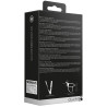  Loveline Silicone Ribbed Strap-On - Adjustable - Black